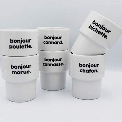 Mug Bonjour Saucisse Felicie Aussi Paris - Maison James Close à Antibes Mug Bonjour Saucisse Felicie Aussi Paris - Maison James Close à Antibes