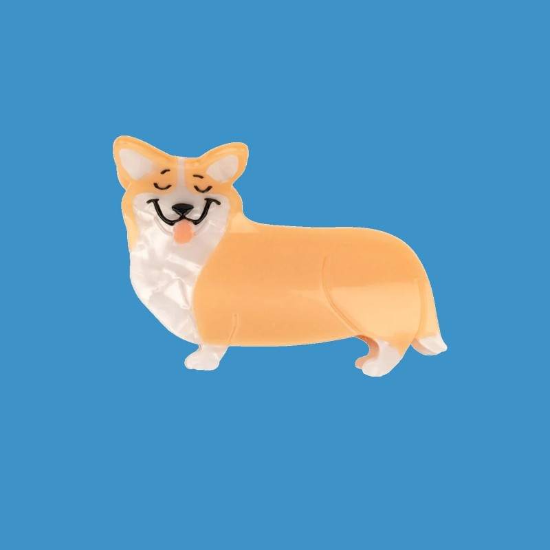 Pince à cheveux Corgi Coucou Suzette - Maison James Close à Antibes