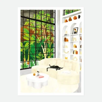 Affiche White Sofa All The Ways To Say - Maison James Close à Antibes