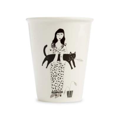 Mug Black cat Helen b - Maison James Close à Antibes