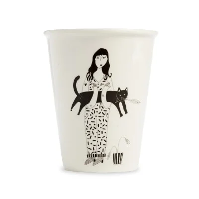 Mug Black cat Helen b - Maison James Close à Antibes