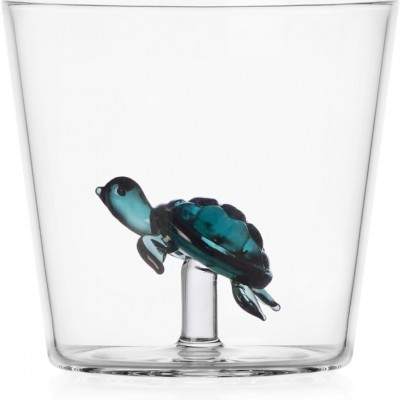 Verre tortue marine bleu pétrole Ichendorf Milano - Maison James Close à Antibes