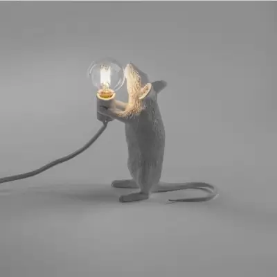Mouse Lamp Debout Blanche