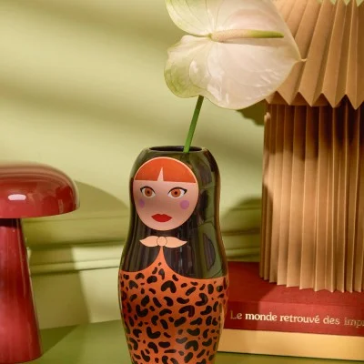 Vase Dolls Léopard - Maison James Close à Antibes