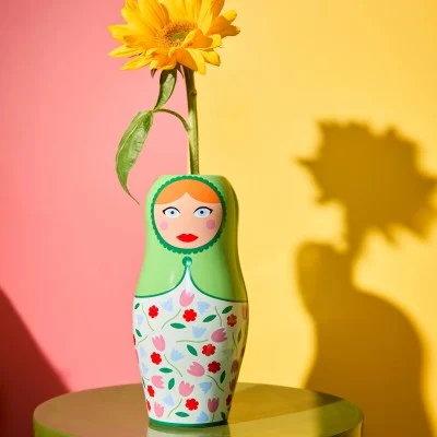 Vase Dolls Flowers - Maison James Close à Antibes