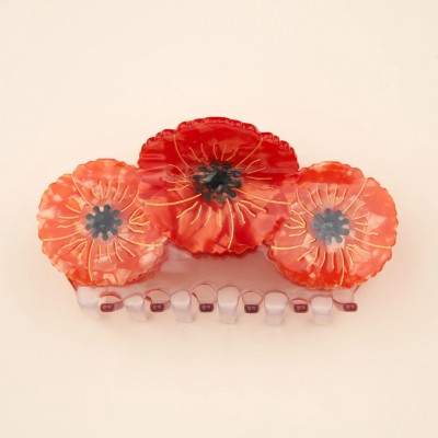 Pince à cheveux trio Coquelicots Coucou Suzette - Maison James Close à Antibes
