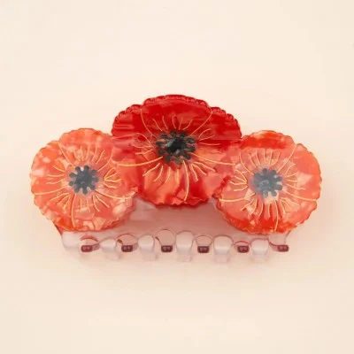 Pince à cheveux trio Coquelicots Coucou Suzette - Maison James Close à Antibes