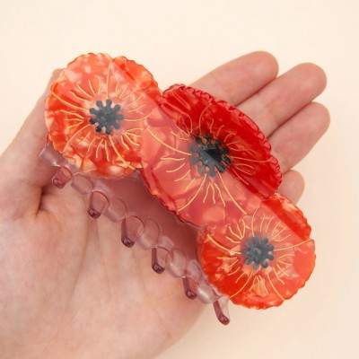 Pince à cheveux trio Coquelicots Coucou Suzette - Maison James Close à Antibes