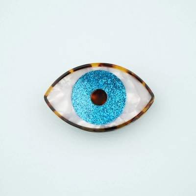 Pince à cheveux Oeil Bleu à paillettes - Edition limitée Coucou Suzette - Maison James Close à Antibes